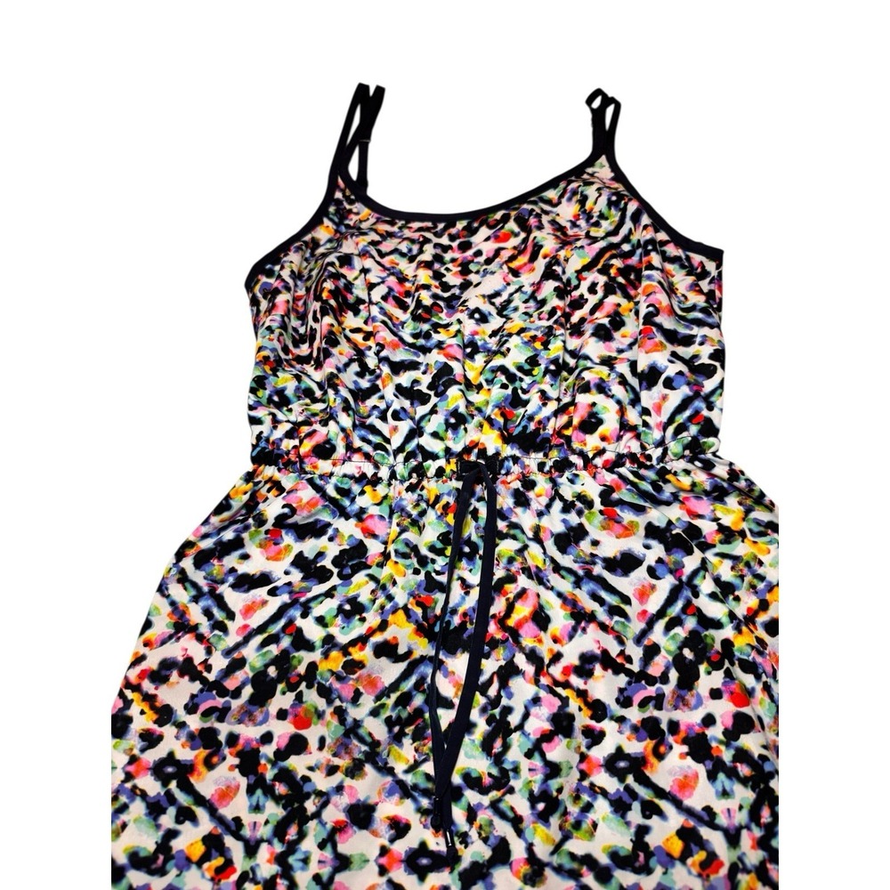 ATHLETA Size XXS Multicolor Sunbeam Easy Breezy Midi Dress Spaghetti Straps Adj - Picture 3 of 13